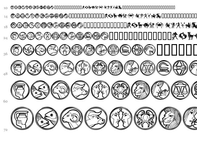 Your Sign font waterfall